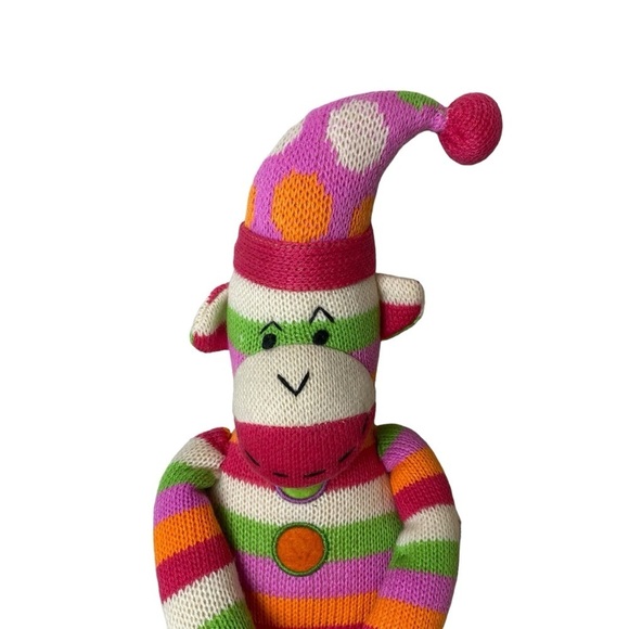 SCM Designs St Jude Hospital Sock Monkey Plush Stuffed Animal - Picture 2 of 8
